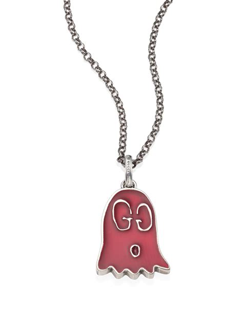 gucci ghost star necklace|gucci ghost necklace pendant pink.